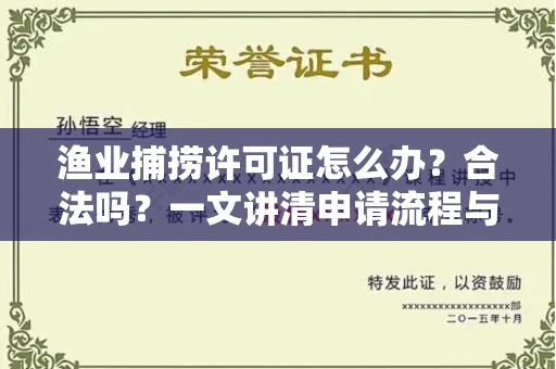 北京渔业捕捞许可证怎么办?合法吗?一文讲清申请流程与合规要点